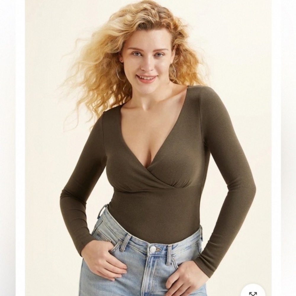 OGL Olive Long Sleeve Bodysuit
